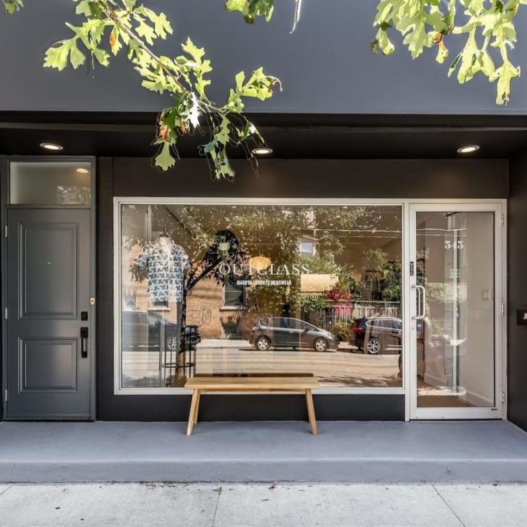 Outclass shop front.
