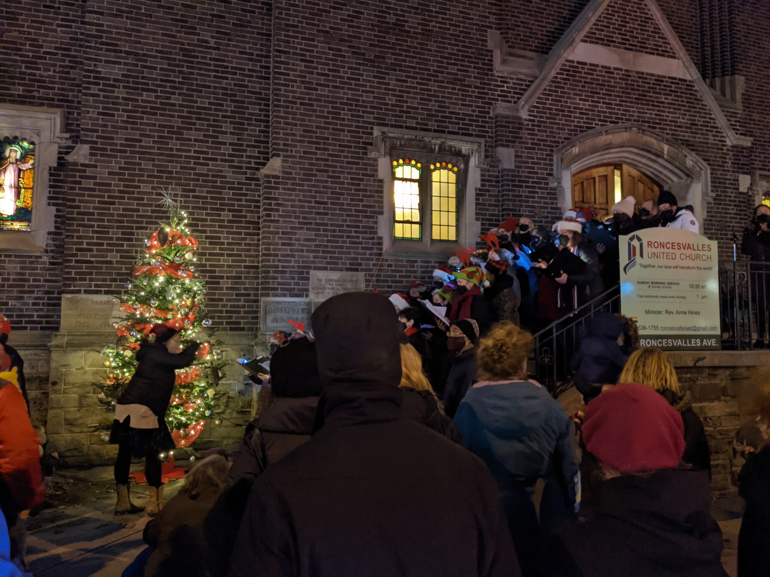 Tree Lighting and Caroling at the Roncesvalles United Church